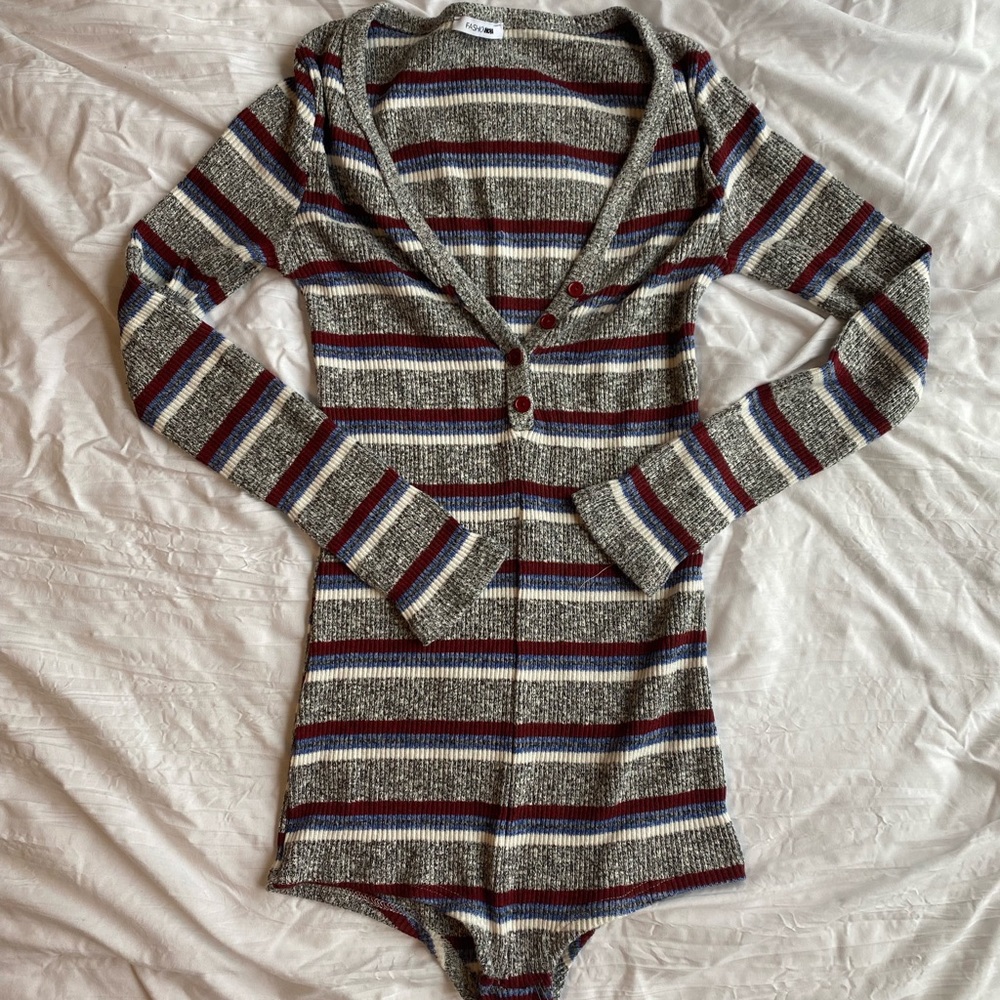 Knit body suit